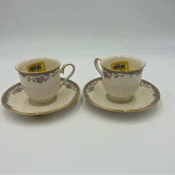 LENOX  SOUTHERN VISTA  FOOTED CUP AND SAUCER SET OF TWO - Picture 3 of 8
